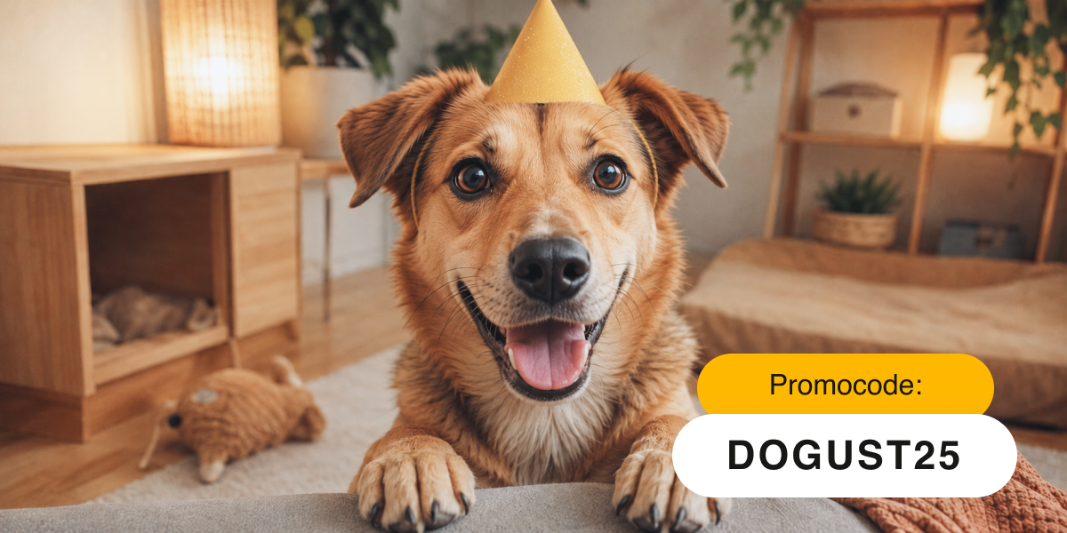 Promocode: DOGUST25